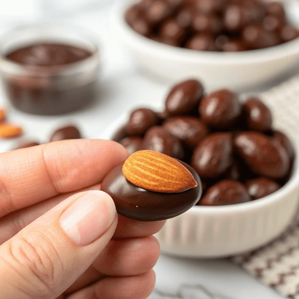 Quick and Easy Chocolate-Covered Almonds Recipe